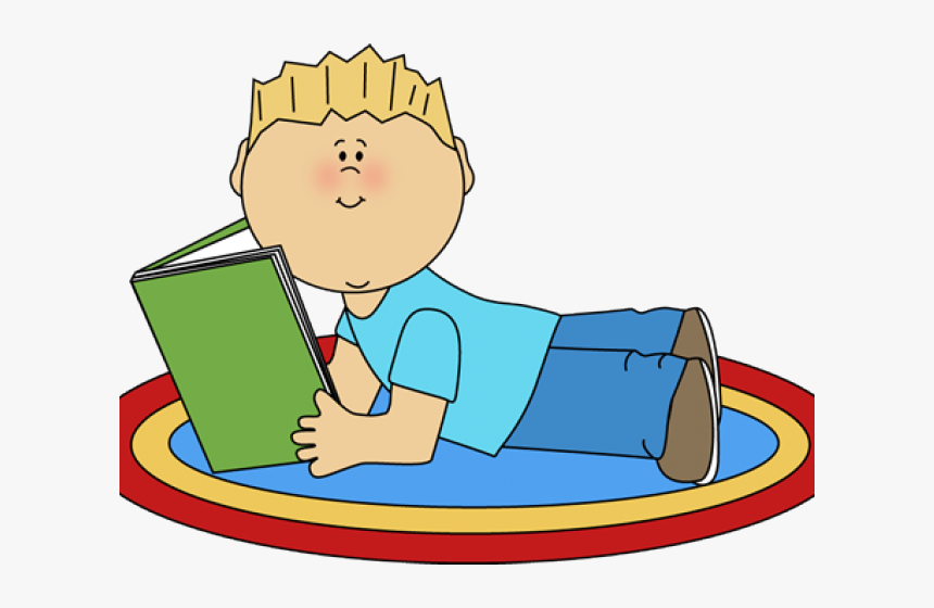 Child Reading Clipart - Boys Reading Clipart Transparent, HD Png Download