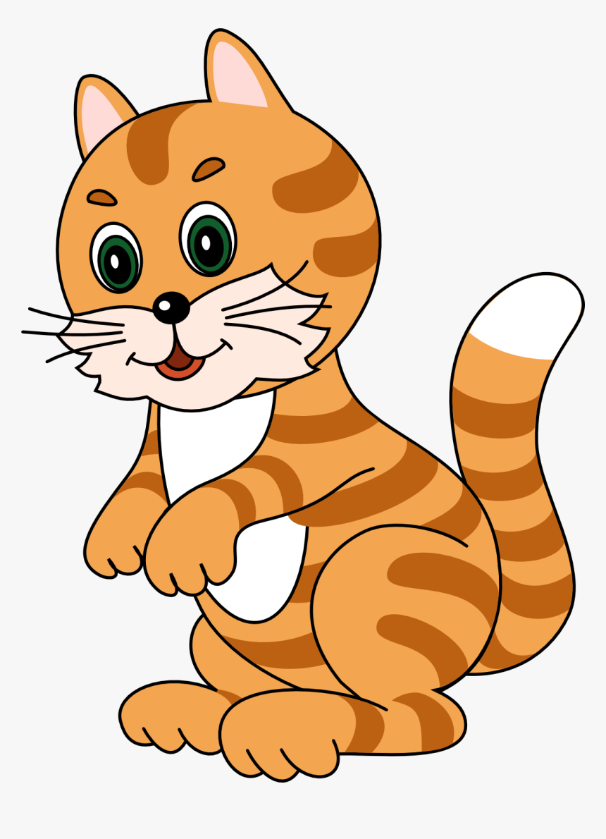 Cat Reading Book Clipart Clip Royalty Free Library - Dibujo De Animales Domesticos, HD Png Download