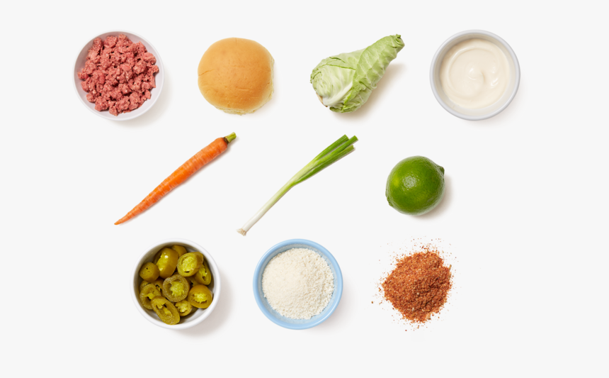 Smoky Beef Burgers With Spicy Mayo & Lime Slaw - Salsa, HD Png Download