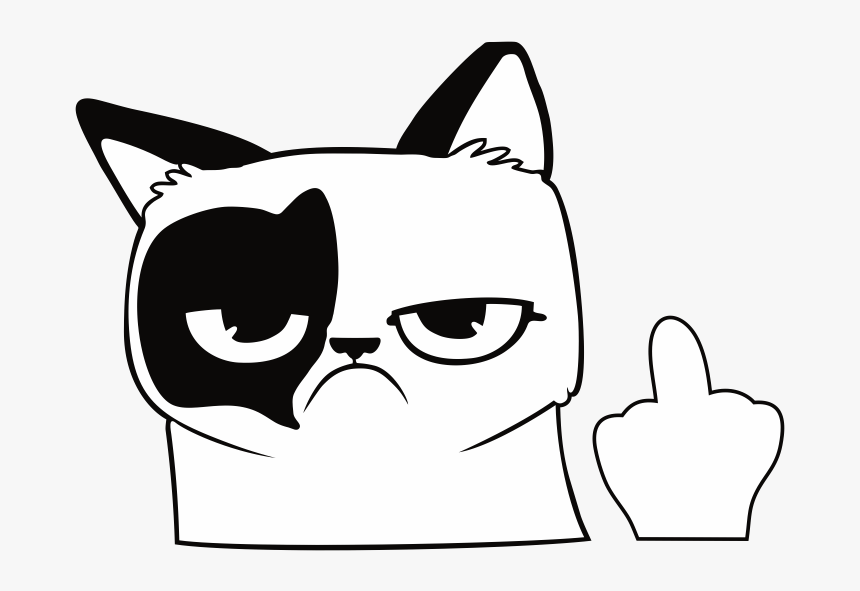 Cat Fuck You Clip Art, HD Png Download