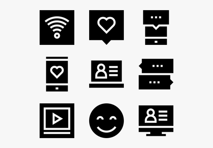 Small Black And White Facebook Icon, HD Png Download