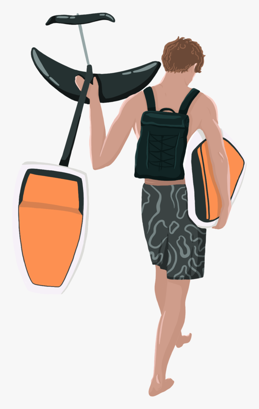 Art By @meganaxo “foil And A Surfboard, Two Things - Vacation, HD Png Download