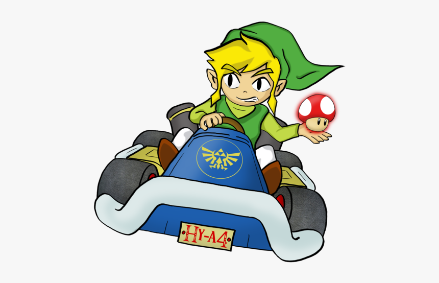 Toon By Vdburg On - Link Mario Kart Png, Transparent Png