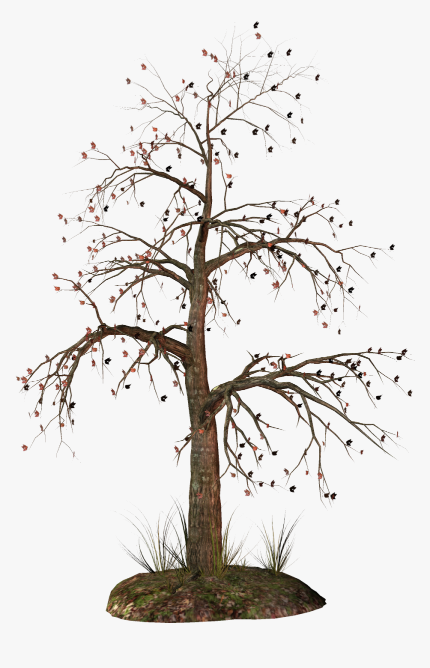 Dead Tree Clipart - Dead Christmas Tree Clipart, HD Png Download