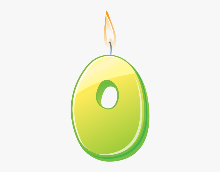 Birthday Candle Number 0 Png Image Free Download Searchpng - Circle, Transparent Png