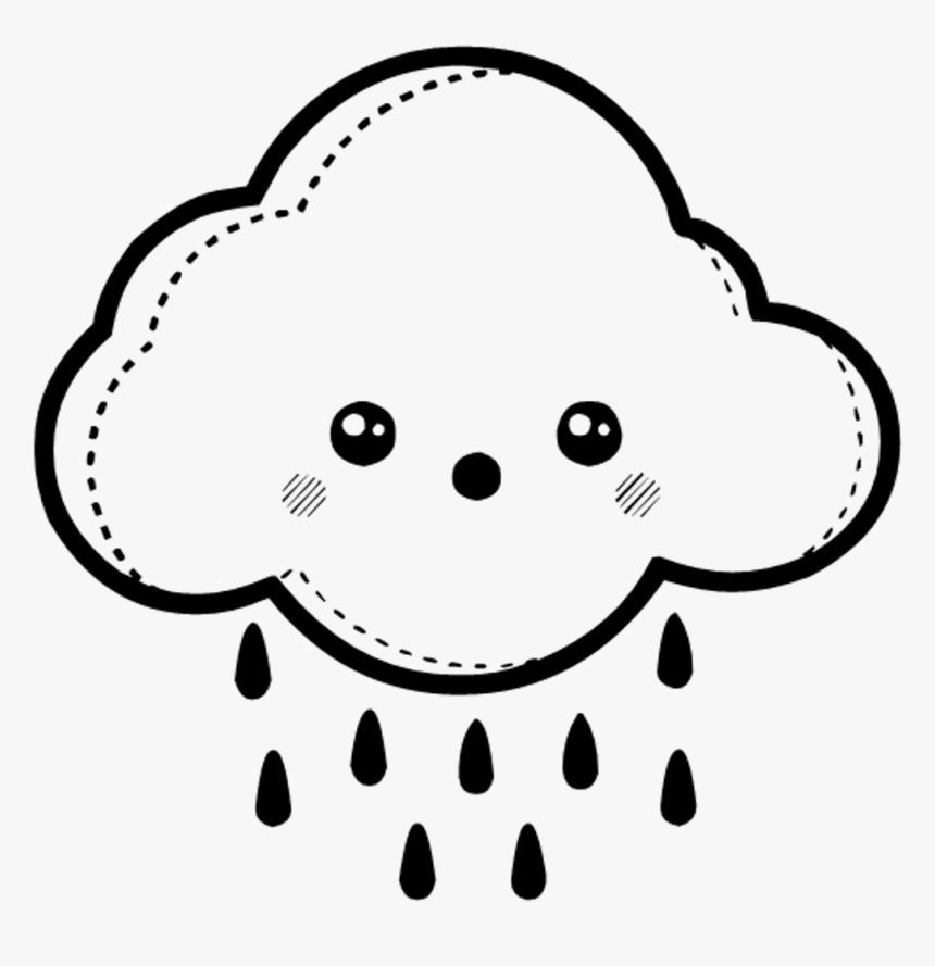 Thumb Image - Cute Cloud Black And White Png, Transparent Png