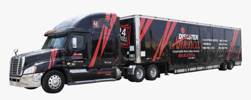 Disaster Restoration Semi Trailer, HD Png Download