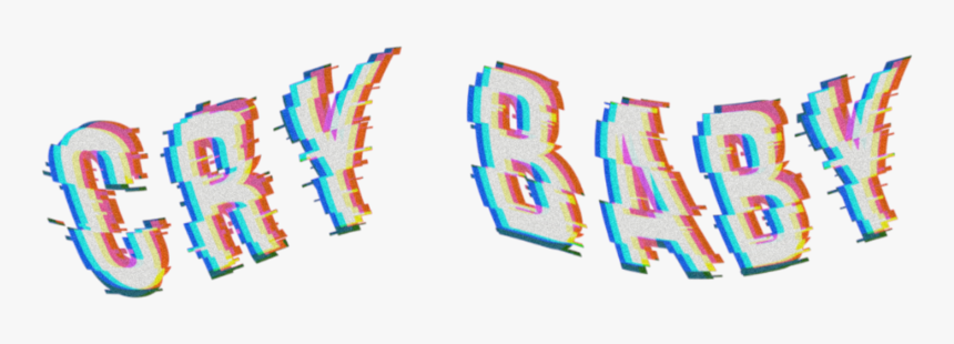#cry #baby #glitch #tumblr #beautiful - Calligraphy, HD Png Download
