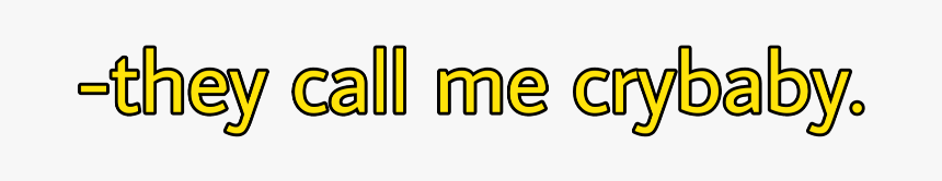 #melaniemartinez #melanie #crybaby #yellow #yellowtext - Orange, HD Png Download