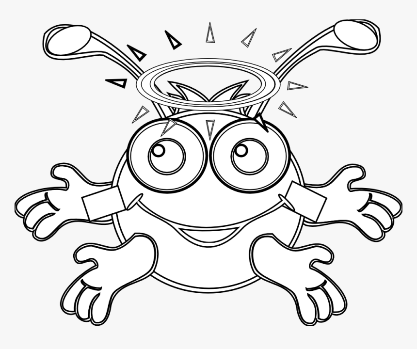 Bacteria Divertida - Animated Bacteria Clipart Black And White, HD Png Download