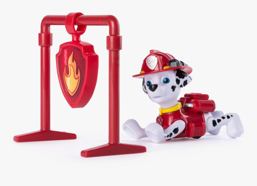 Paw Patrol Actionvalp Och Bricka, Marshall Pull&amp - Paw Patrol, HD Png Download