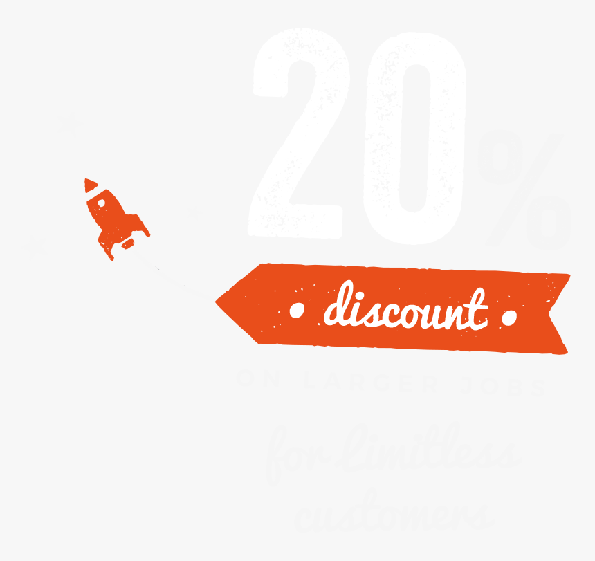 Graphic Reading 20% Discount On Larger Jobs For Limitless - Calligraphy, HD Png Download
