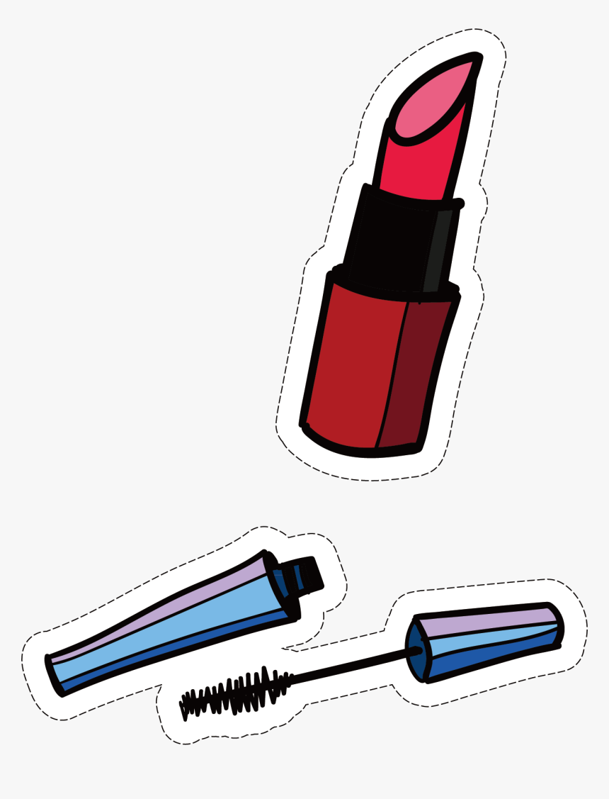 Clip Art Library Download Lipstick Material Transprent - Lipstick Cartoon Png, Transparent Png