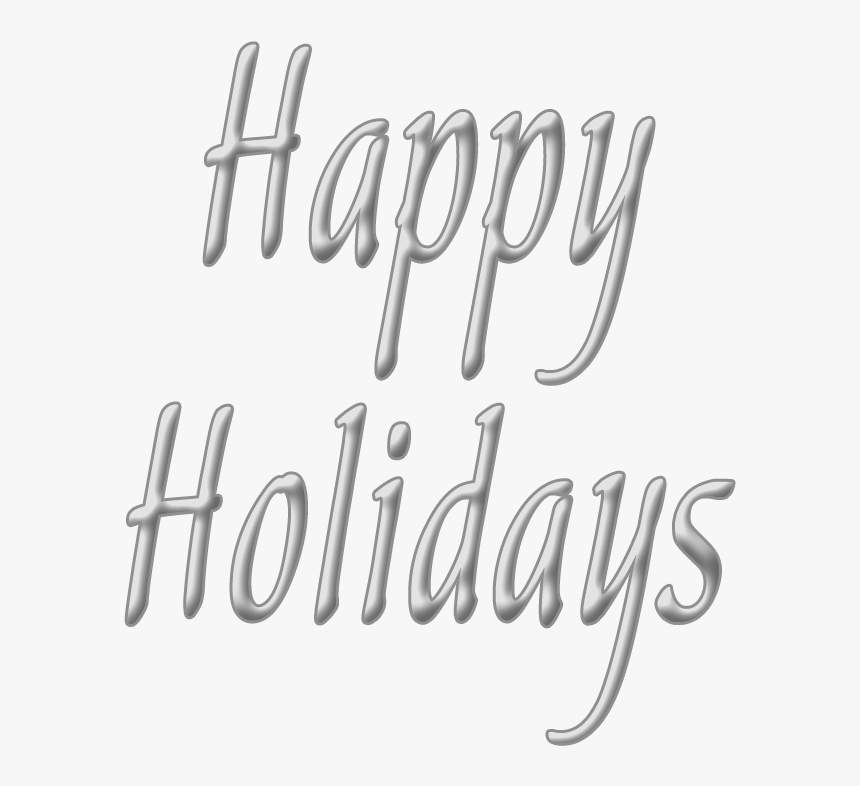 Happy Holidays Transparent White, HD Png Download