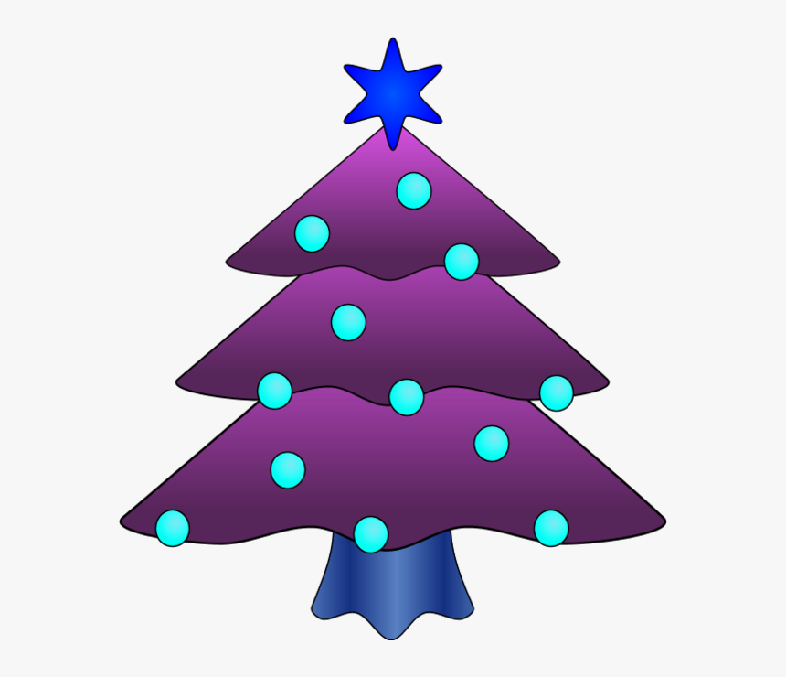 Purple Christmas Tree Clip Art Christmas Tree Ornament Clipart, HD