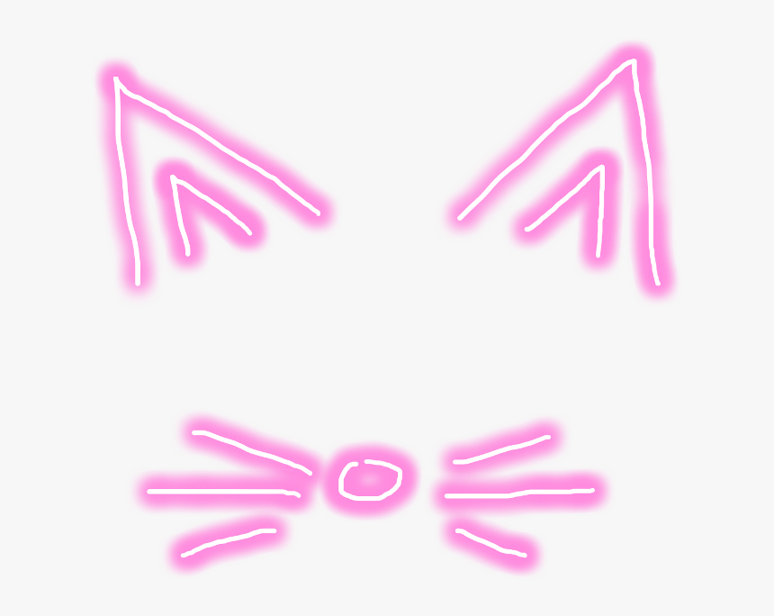 #cat #catears #neko #whiskers #catwhiskers #cute #kawaii - Smile, HD Png Download