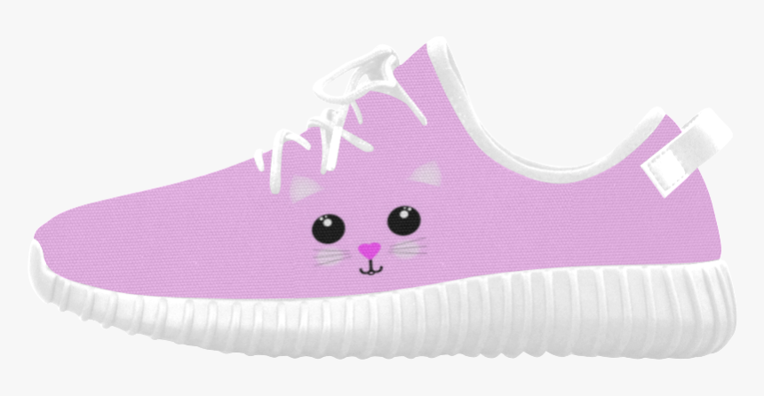 Kawaii Kitty Grus Women S Breathable Woven Running - Skate Shoe, HD Png Download