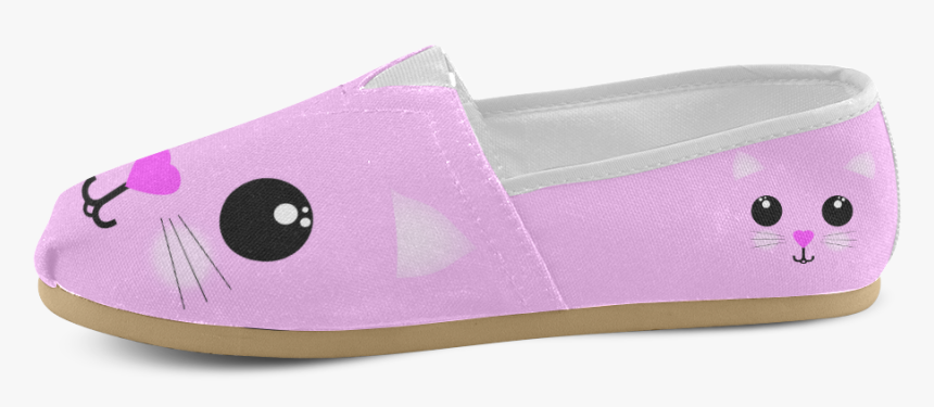 Kawaii Kitty Unisex Casual Shoes - Slip-on Shoe, HD Png Download