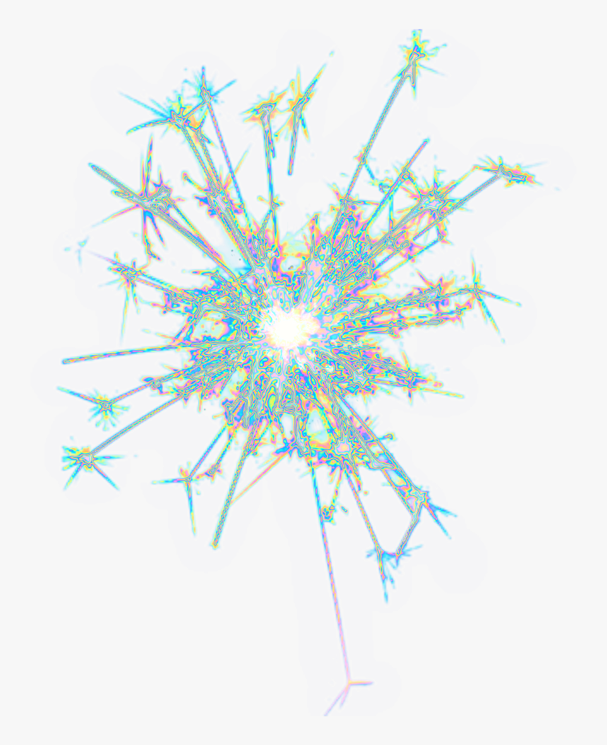 #spark #sparkler #fireworks #holo #holographic #fire - Fireworks Sparks Png, Transparent Png