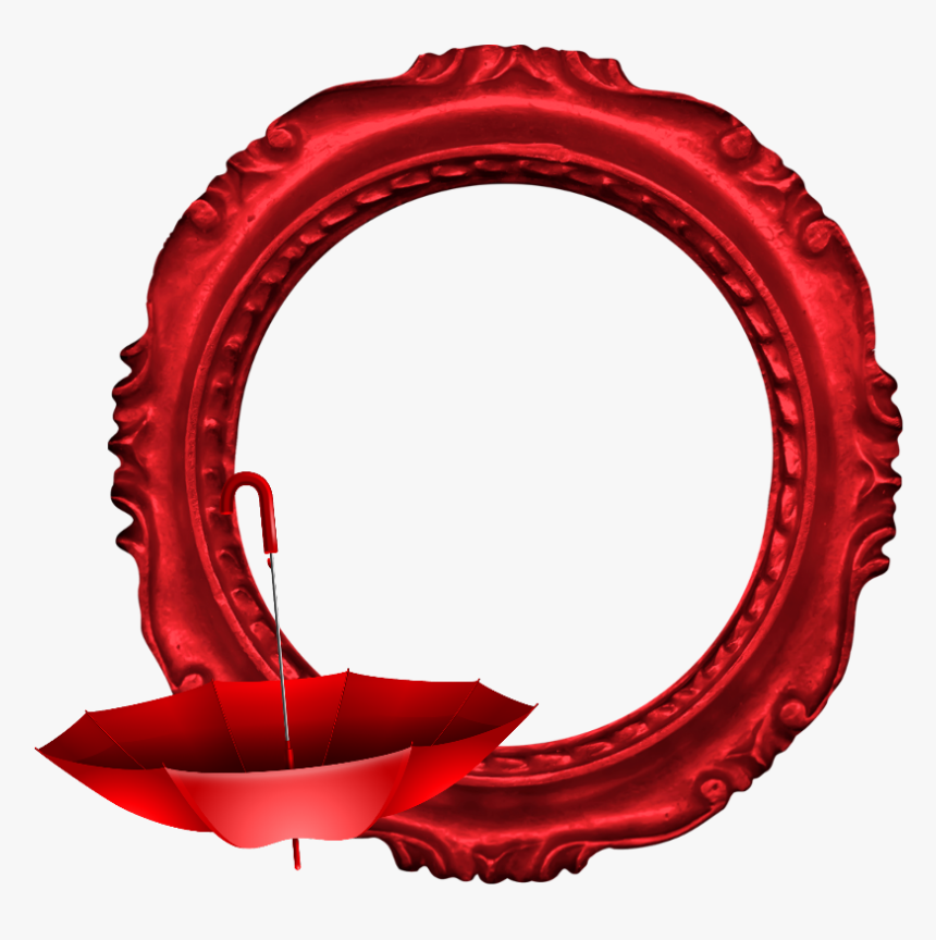 #mq #red #umbrella #frame #frames #border #borders - Border, HD Png Download