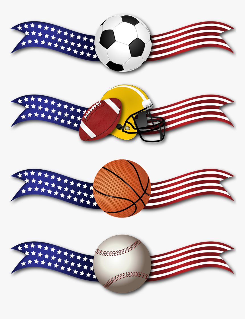 Banner Sports Ribbon - Football Ball, HD Png Download