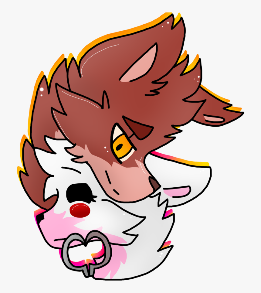 Turkey Clipart Head Only Graphic Black And White Turkey - Обнимашки Фокси И Мангл, HD Png Download