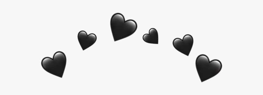 #heart #black #blackheart #crown #heartcrown #freetoedit - Candy, HD Png Download