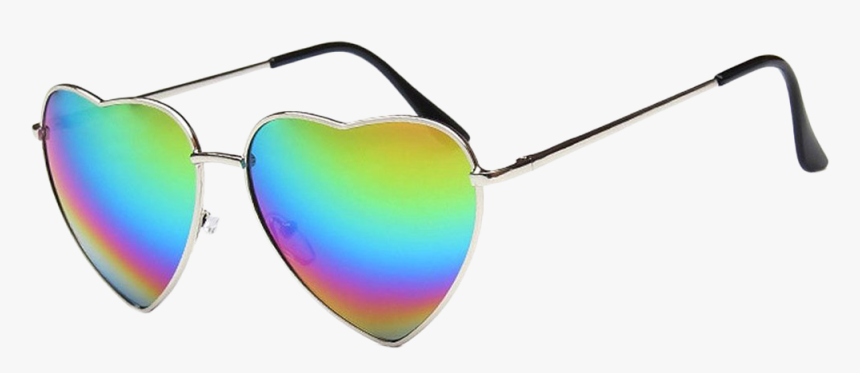 #sunglasses #ftestickers #rainbow #heart #freetoedit - Sunglasses, HD Png Download