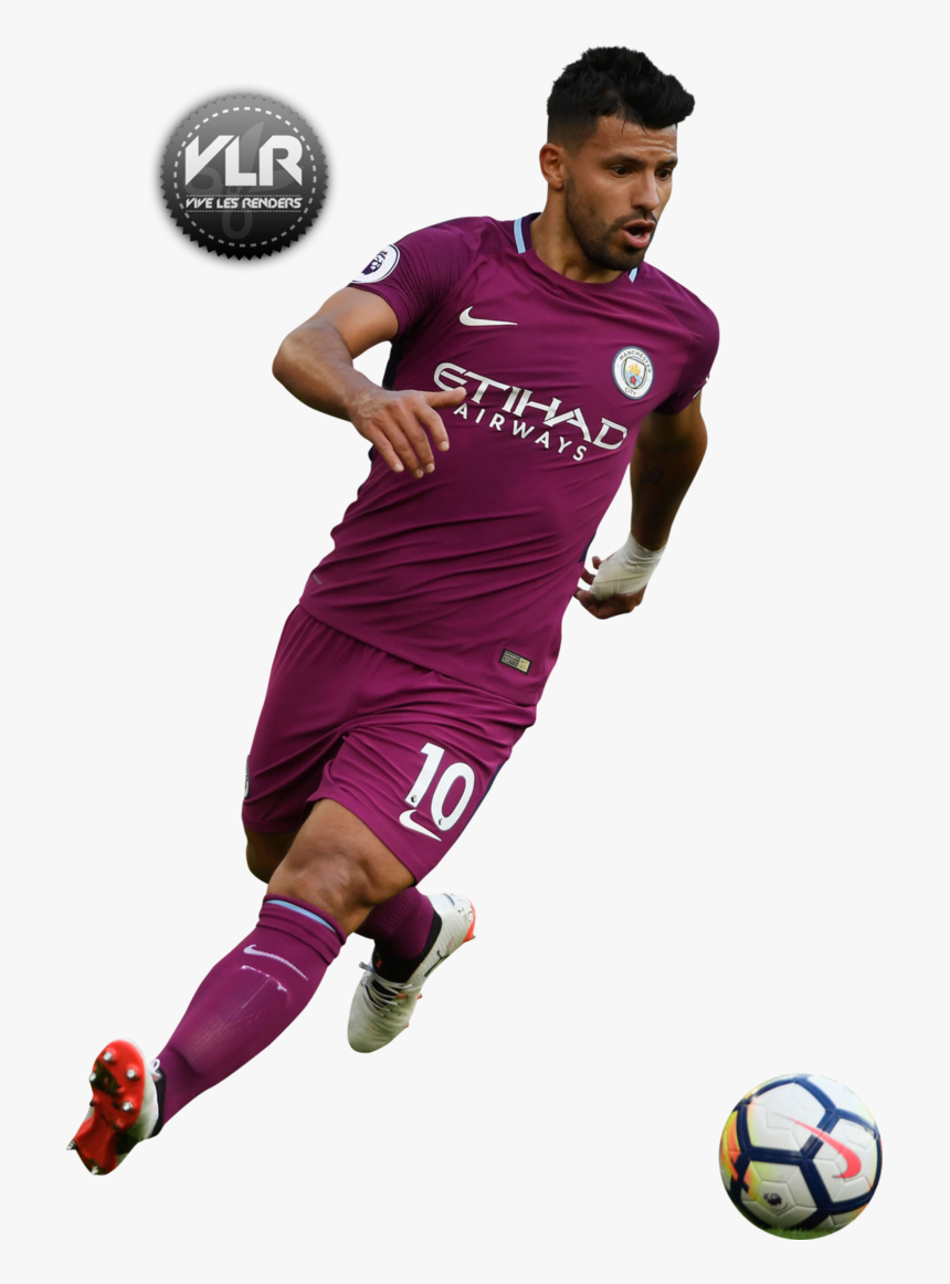 Sergio Aguero By Vivelesrendersfr - Kun Aguero 2017 2018, HD Png Download