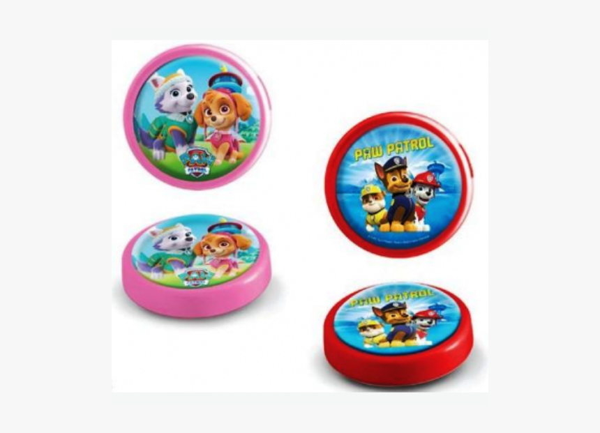 Led Dotyková Lampička Paw Patrol / Tlapková Patrola - Led Lamp Push Lamp Round Paw Patrol, HD Png Download