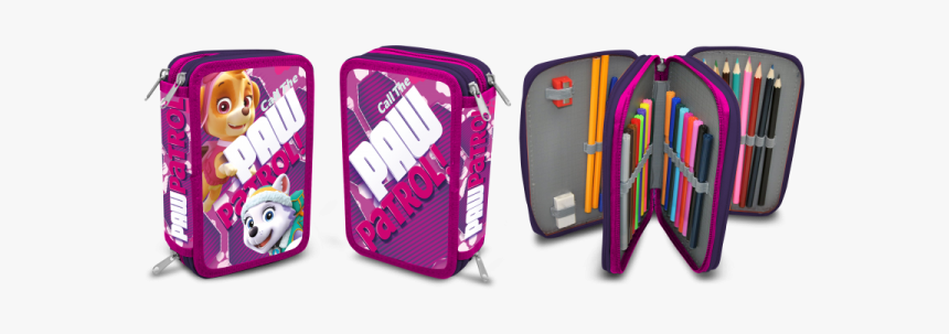 Paw Patrol Skye Trippelt Penal Med Innhold - Fyldt Penalhus, HD Png Download