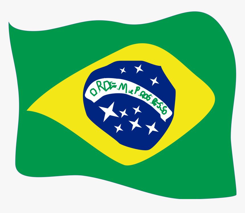 Flag Brazil Drawn Png, Transparent Png