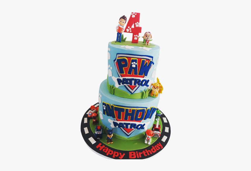 Two Tiered Paw Patrol Cake, HD Png Download