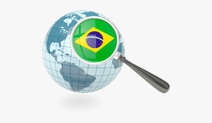 Magnified Flag With Blue Globe - Pakistani Flag Around Globe, HD Png Download