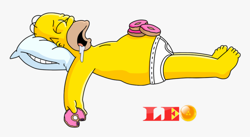 Homer Simpson Lying Down, HD Png Download