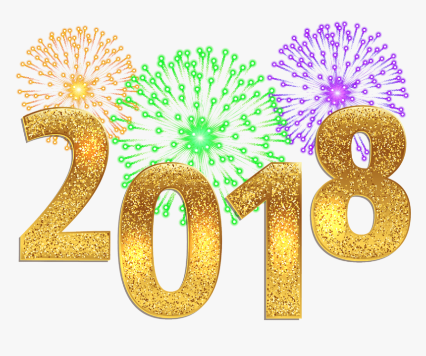 Happy New Year 2018 Png, Transparent Png