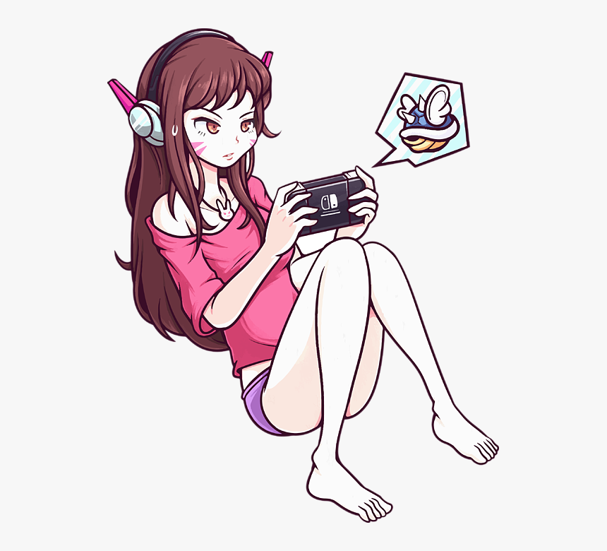 D Va Ahegao Art, HD Png Download