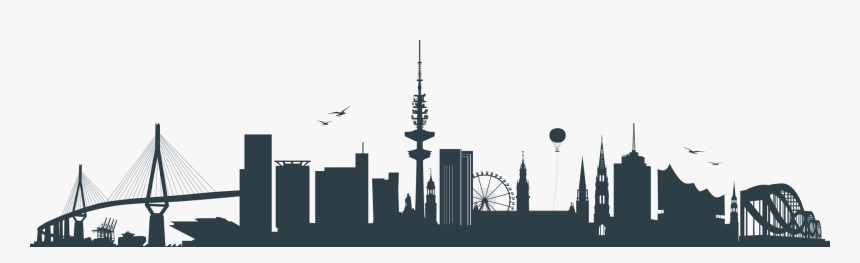 Hamburg City Skyline Png, Transparent Png