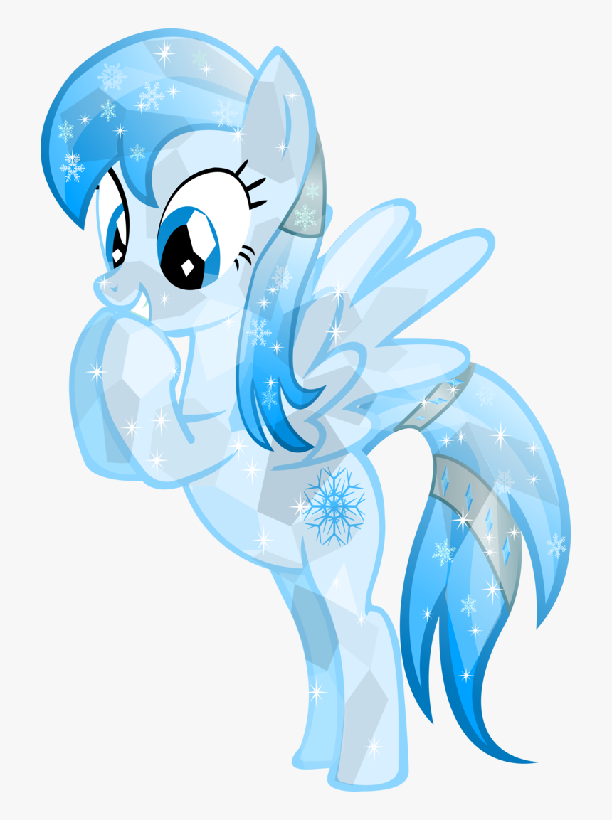 Crystal Frozen Snowflake By Vector-brony - My Little Pony With Snowflakes, HD Png Download