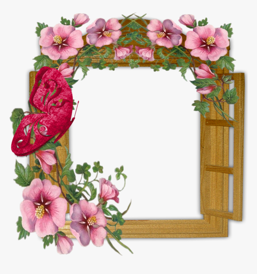Png Transparent Frame Flowers, Png Download