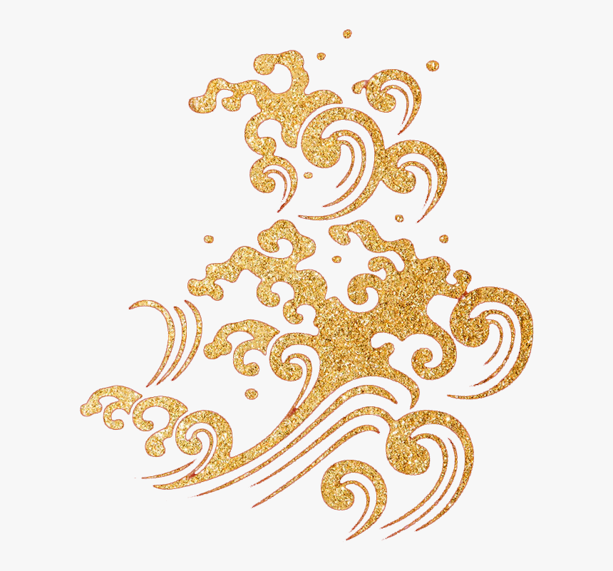 #waves #glitter #chinese #asian #ftestickers - Imagenes Tribales Japones, HD Png Download