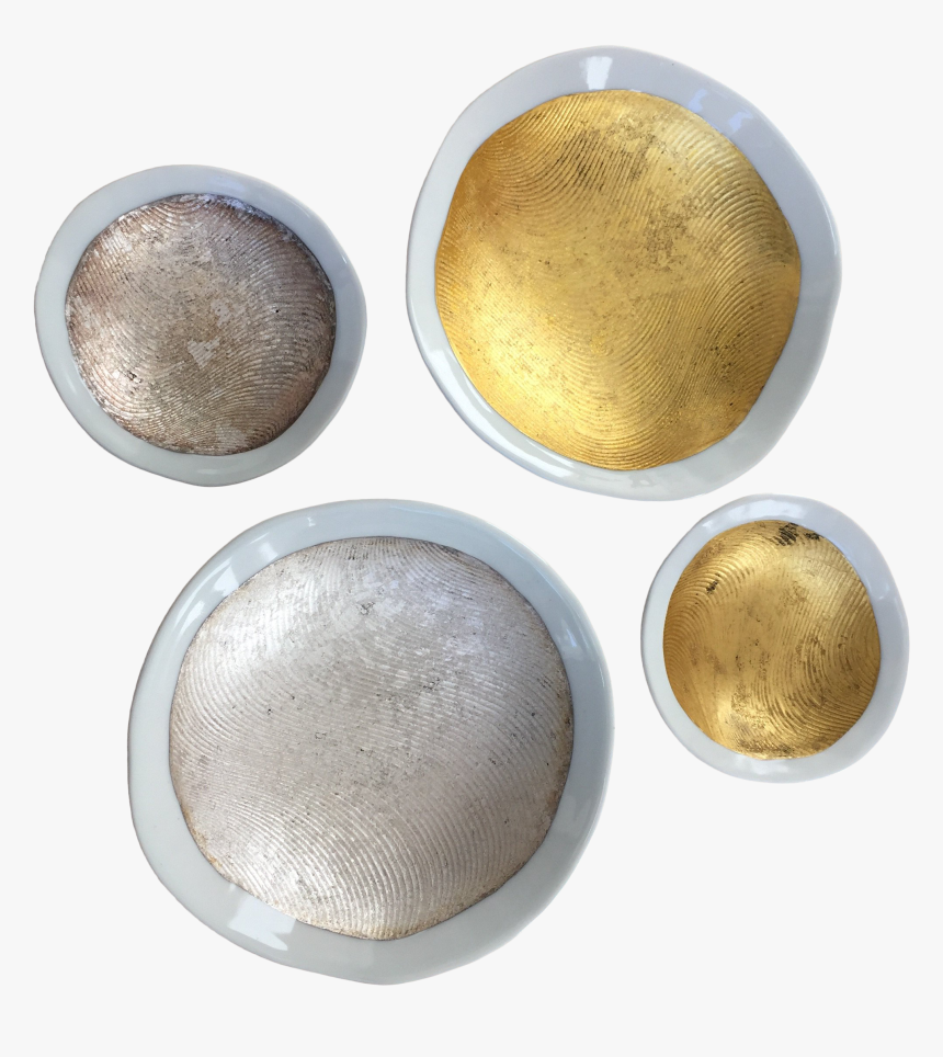 Japanese Modern Gold And Silver Leaf Ceramic Bowl - Eye Shadow, HD Png Download