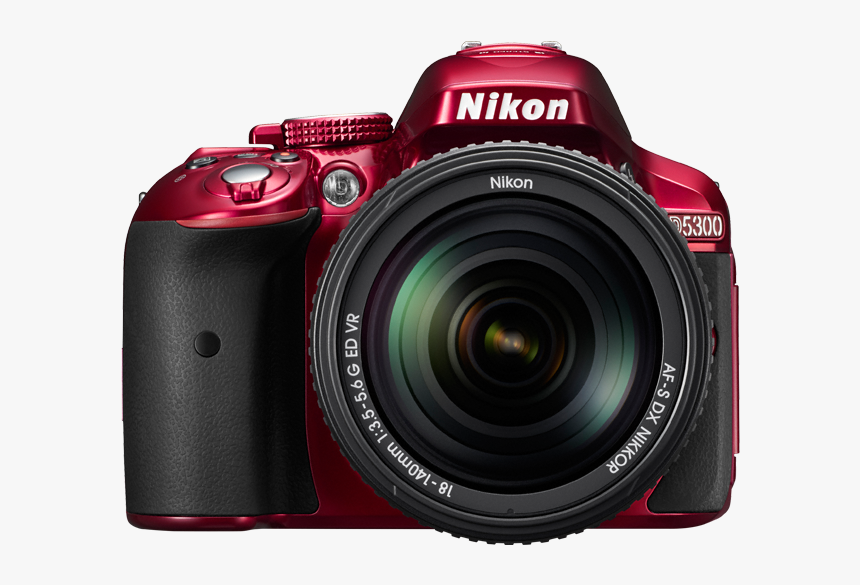 Nikon D5300 - Nikon D5300 Rossa, HD Png Download