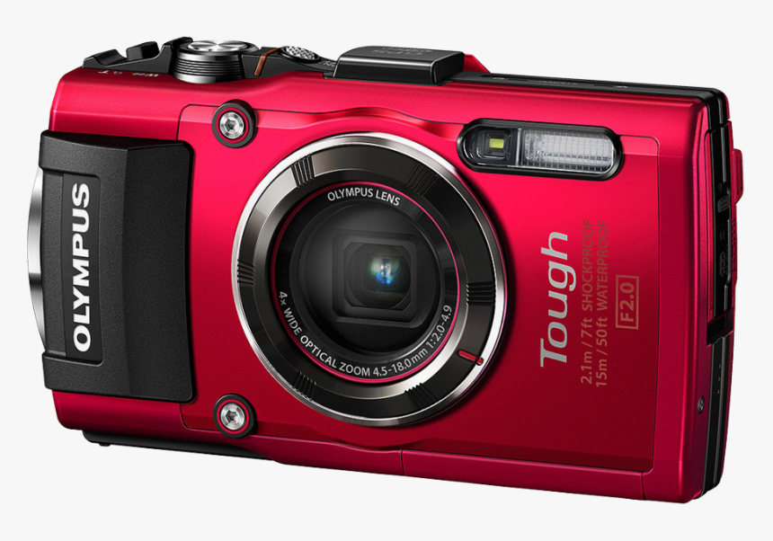Olympus Tough Tg-4 Stylus Red - Camera Olympus Tg 4, HD Png Download