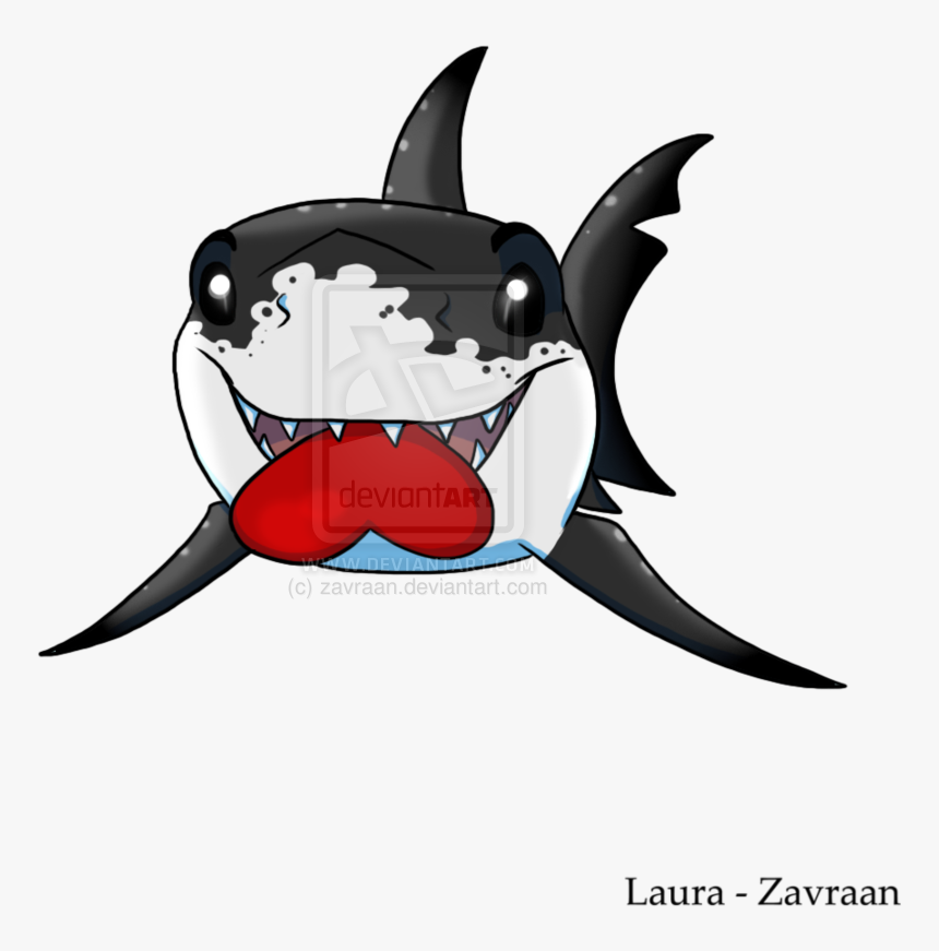 Great White Shark Thresher Sharks Oceanic Whitetip - Chibi Shark Art, HD Png Download