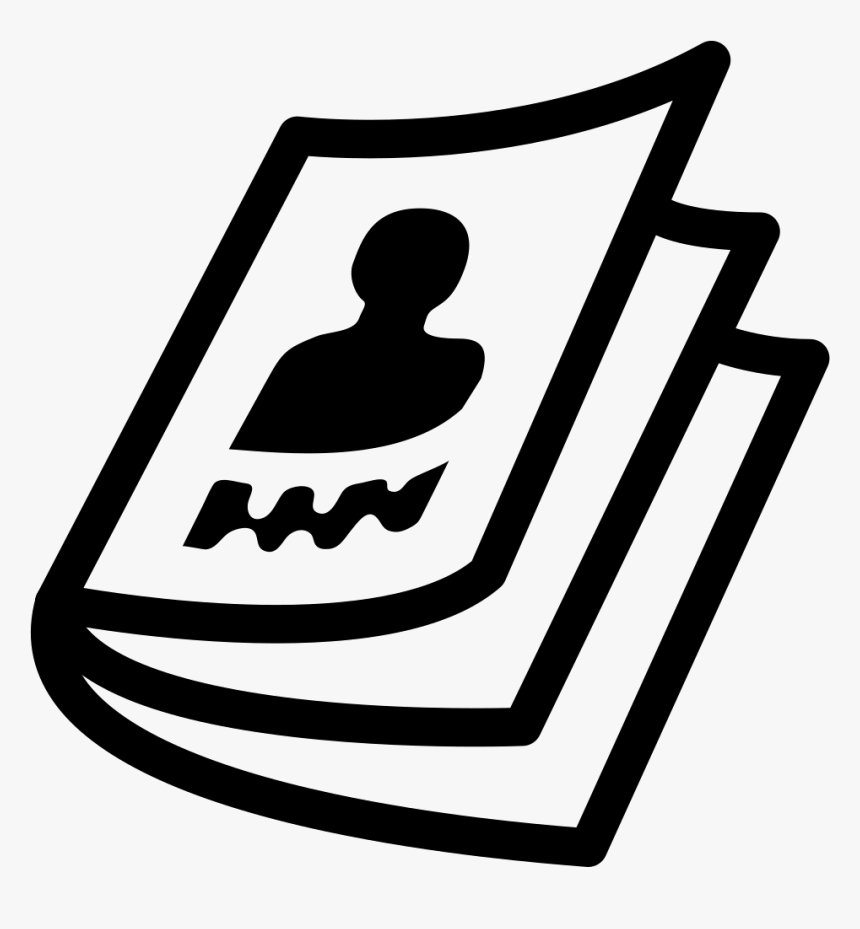 Resume Management - Magazine Icon Png, Transparent Png