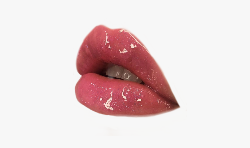 #lipgloss #lipsticks #lips #gloss #tumblr #tumblrphoto - Tongue, HD Png Download