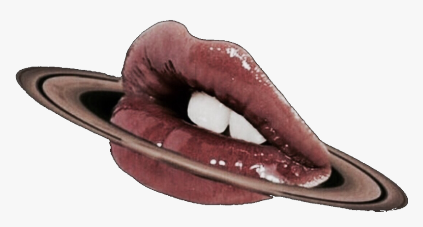#brown #red #aesthetic #lips #gloss #aestheticlips - Sombrero, HD Png Download