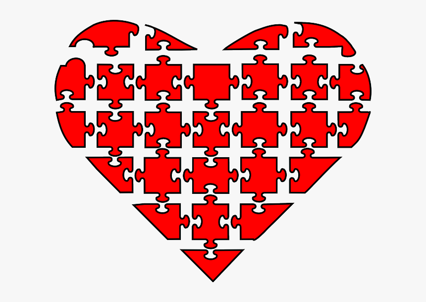 Puzzle Hearts, HD Png Download