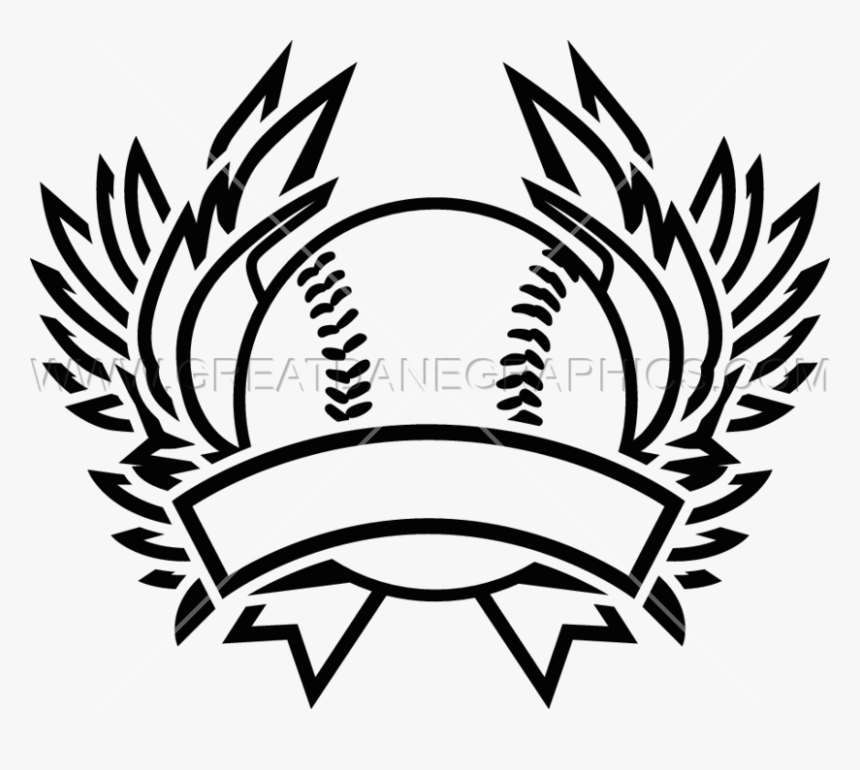 Baseball With Wings Clipart Png Free Baseball Metal - Emblem, Transparent Png